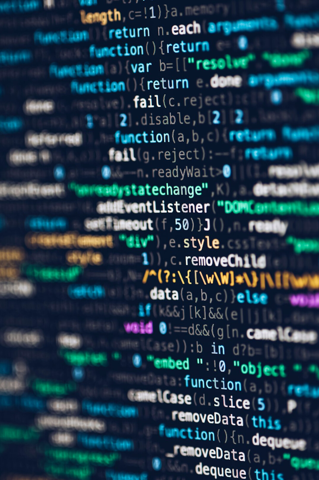 insurance software code on screen