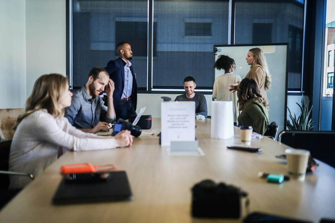 collaborative team discussion